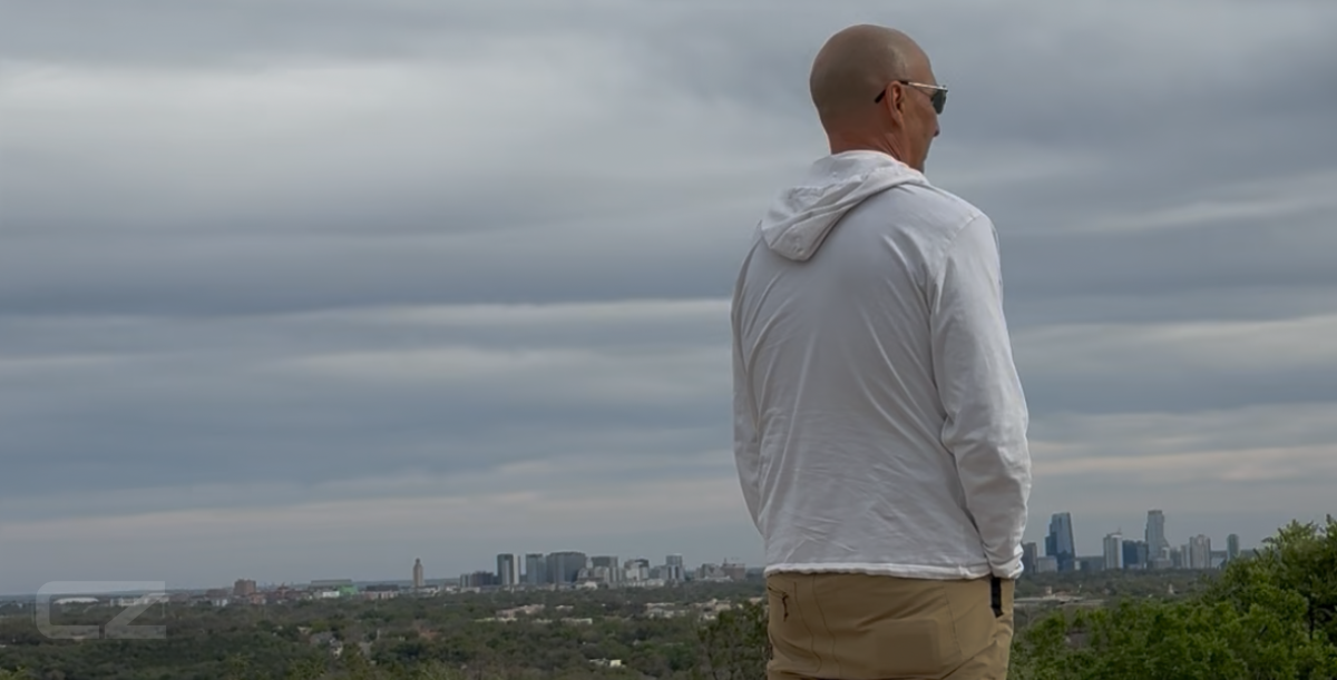 Craig Zuber overlooking the Austin skyline while reflecting on what comes after achieving a long-term goal.