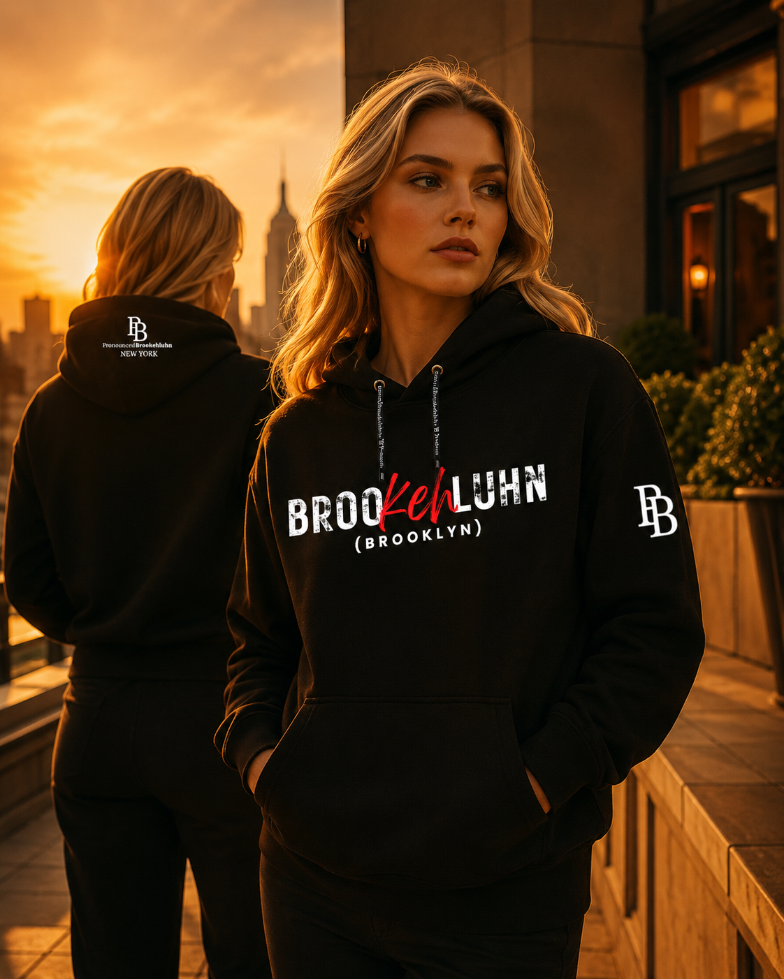 Broo KEH luhn: (BROOKLYN) Hoodie
