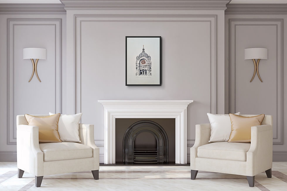 Thumbnail: Eglise Saint-Augustin de Paris Giclee Print Limited Edition