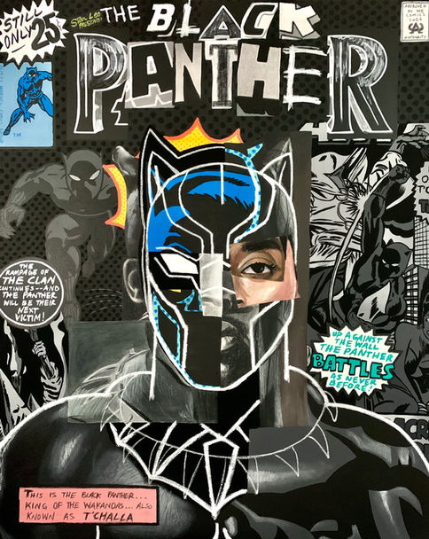 Chadwick Boseman Art, Black Panther, Comic Book, KKK, Black Panthers, Marvel