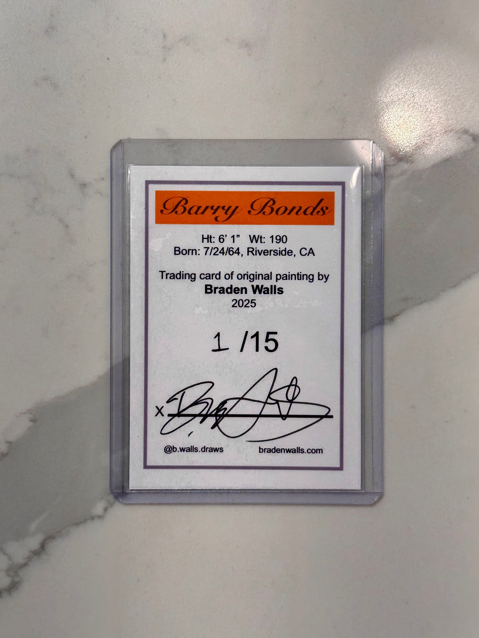 Thumbnail: Barry Bonds Trading Card