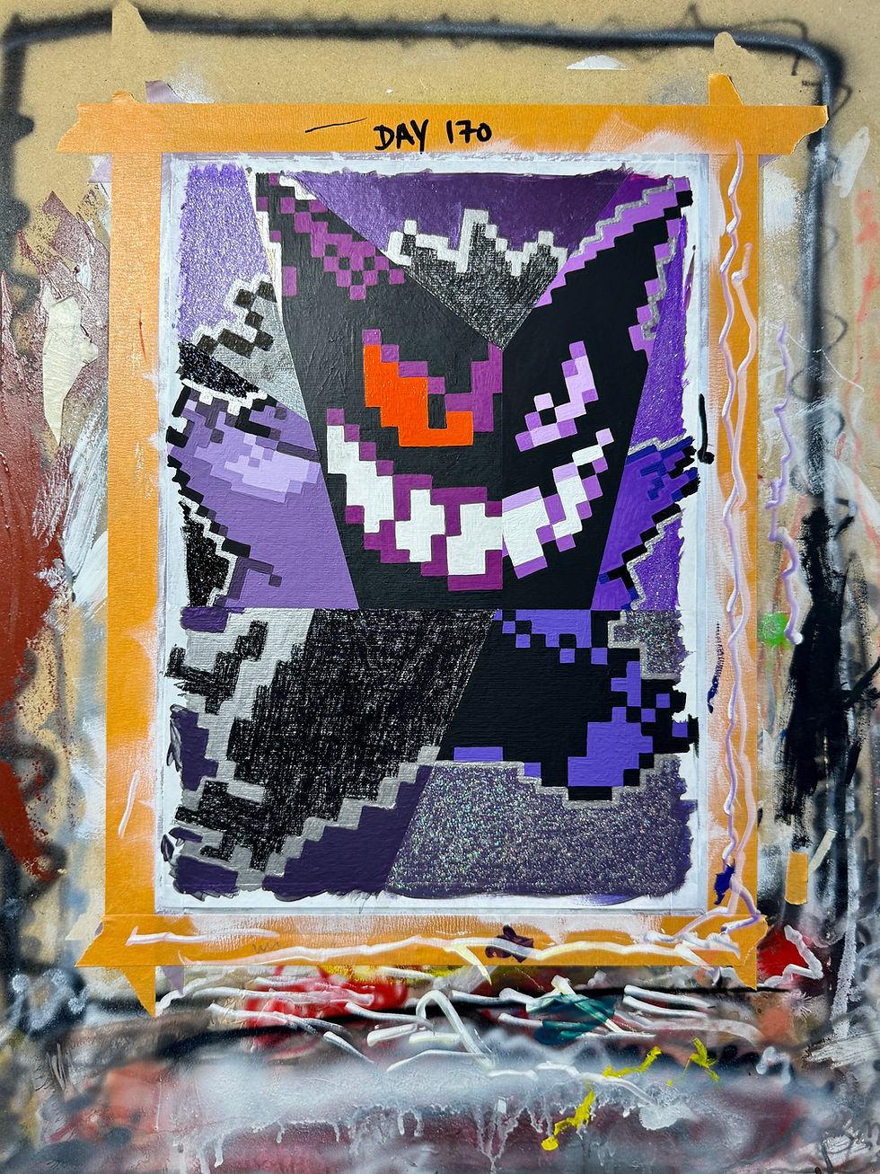 Thumbnail: 8-Bit Gengar (Silver/Glitter)