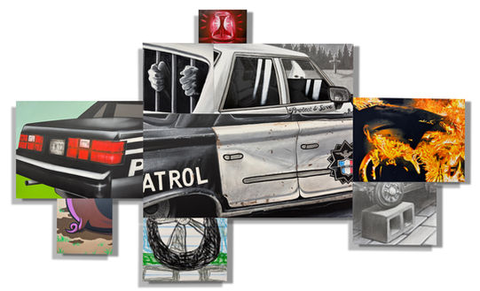 Art, Cop, Police, KKK, Riot, Pigs, GTA, Video Games, Toy Car, Jail