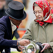 Katie Jerram and H M The Queen