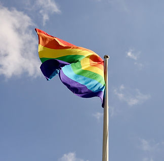 Bandeira que representa a comunidade LGBTQIA+. Fonte: banco de imagens