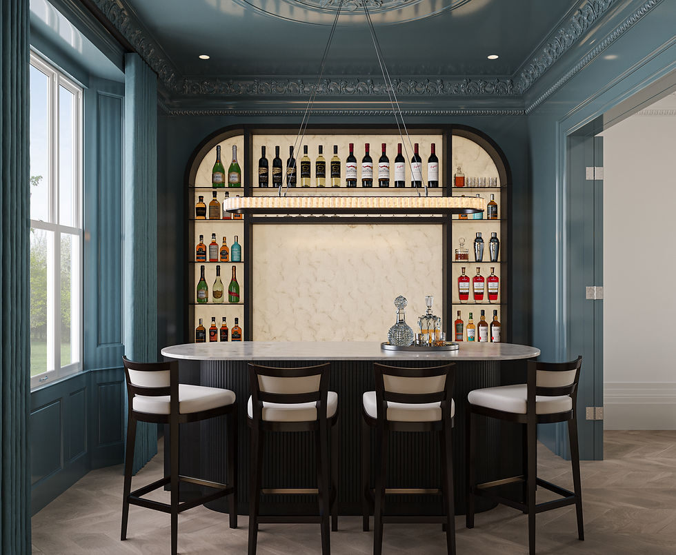 Cocktail bar in Victorian house