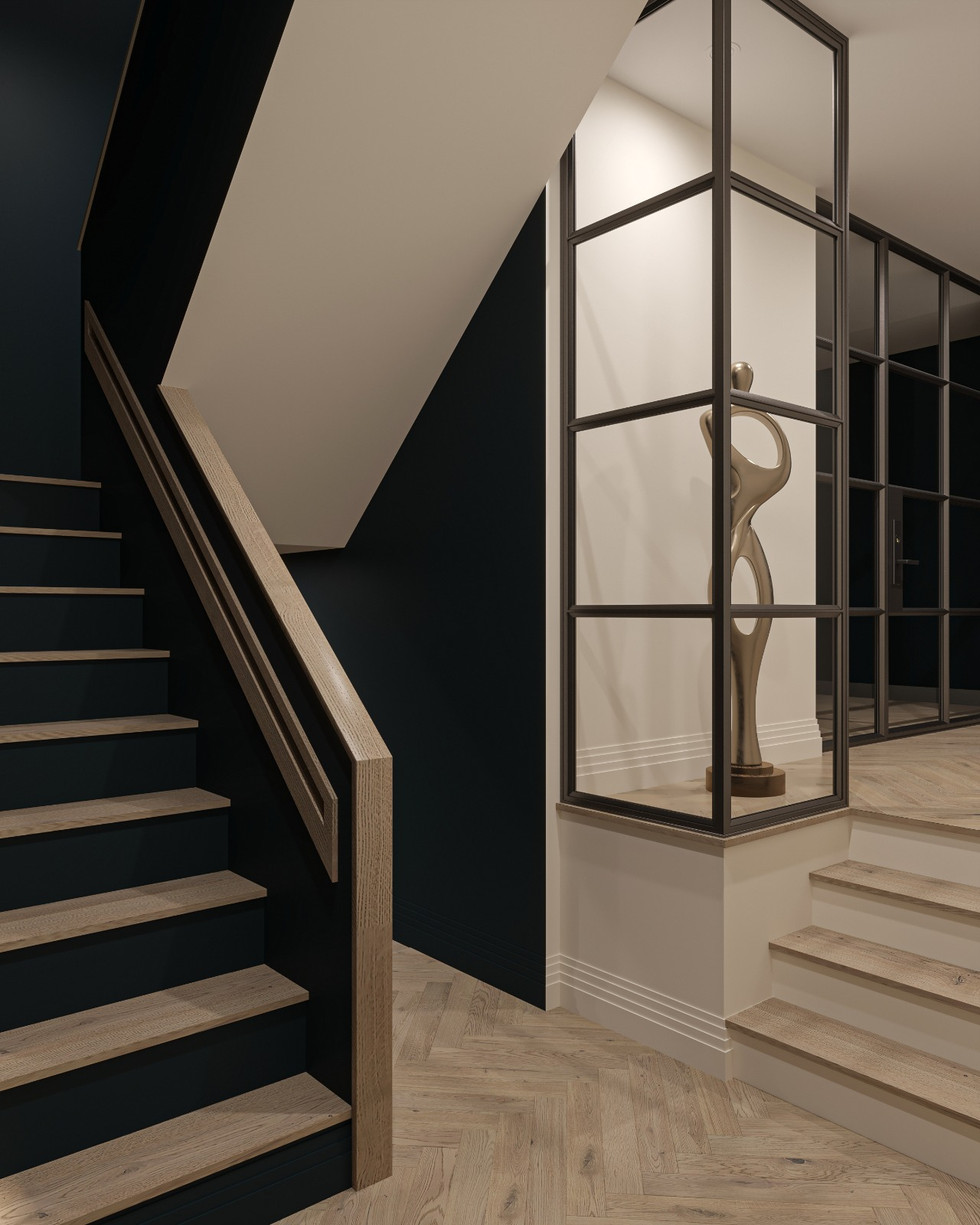 A render to show the stairs and colour