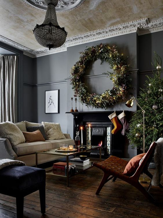 Amazing fireplace decoration for Christmas