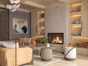 formal lounge, sofas,fire place, bespoke cabinetry