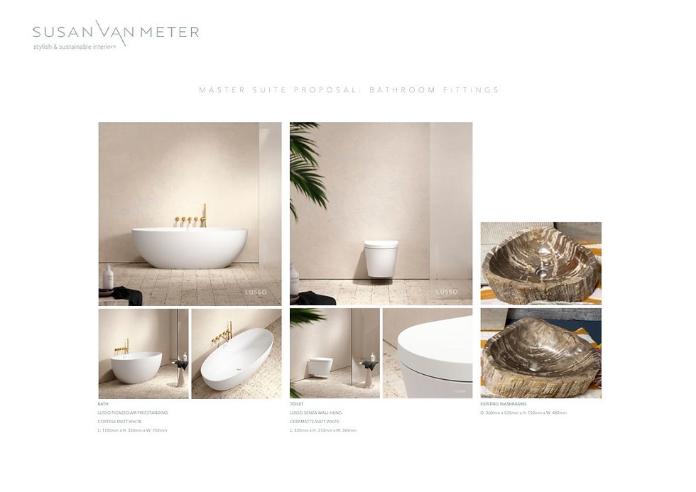 Mood board for ensuite bathroom
