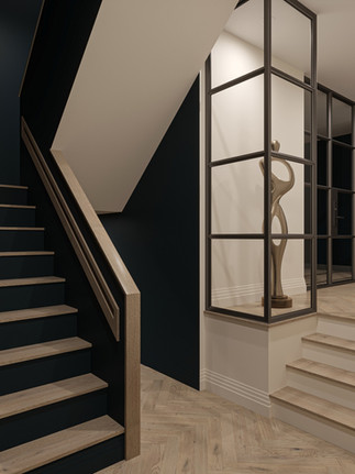 Luxury new build Blackheath staircase render