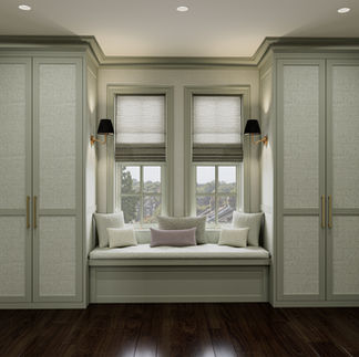Bespoke cabinetry and window seat