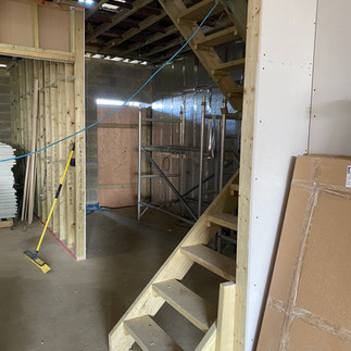 Ground floor staircase preparation