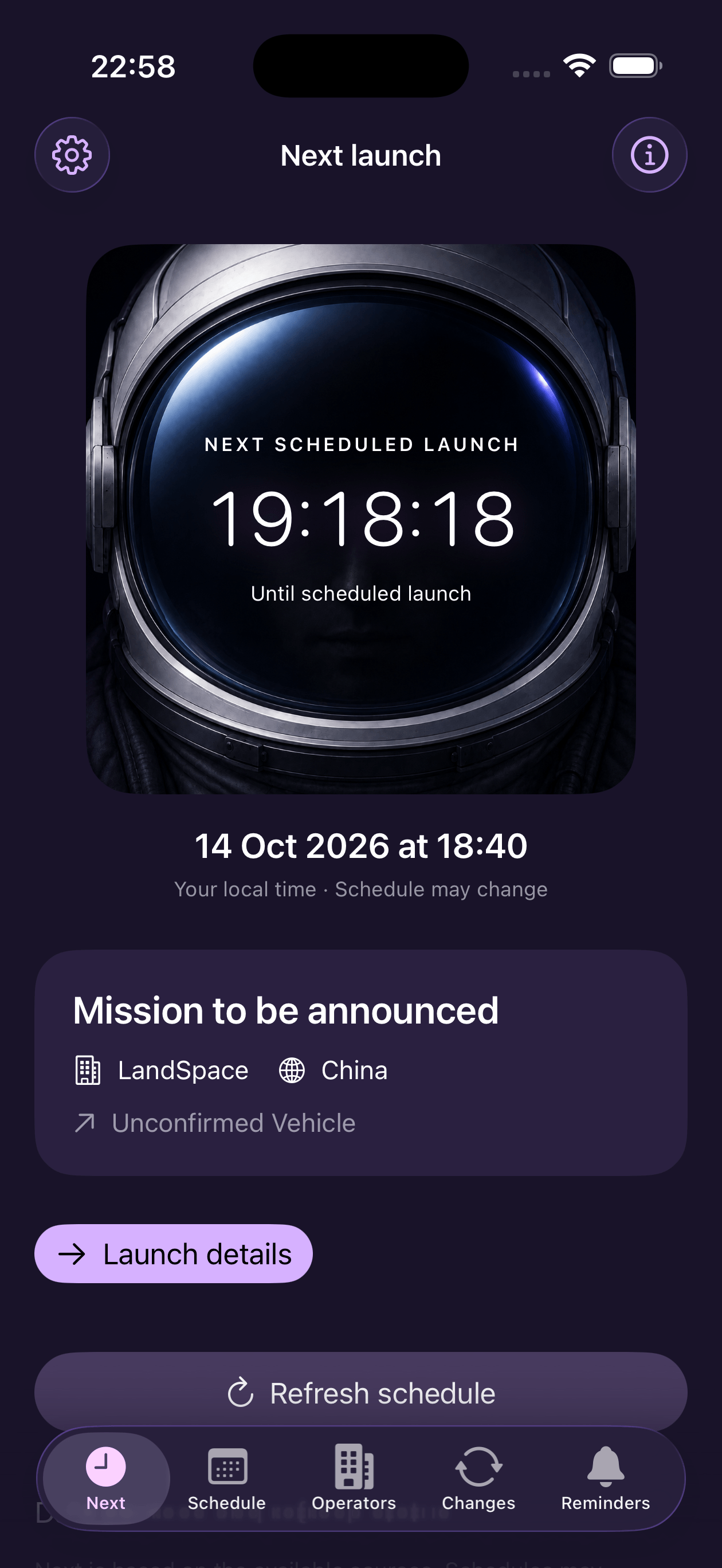 Next Launch, the iOS app featured in the training program