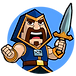 Hero War game artwork by Coco Games logo