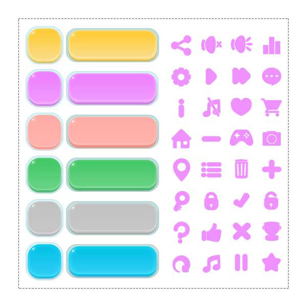 Thumbnail: Game UI  Button Free