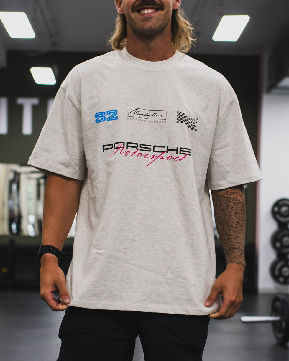 Thumbnail: Porsche Motorsport MS Oversized Tee - Grey