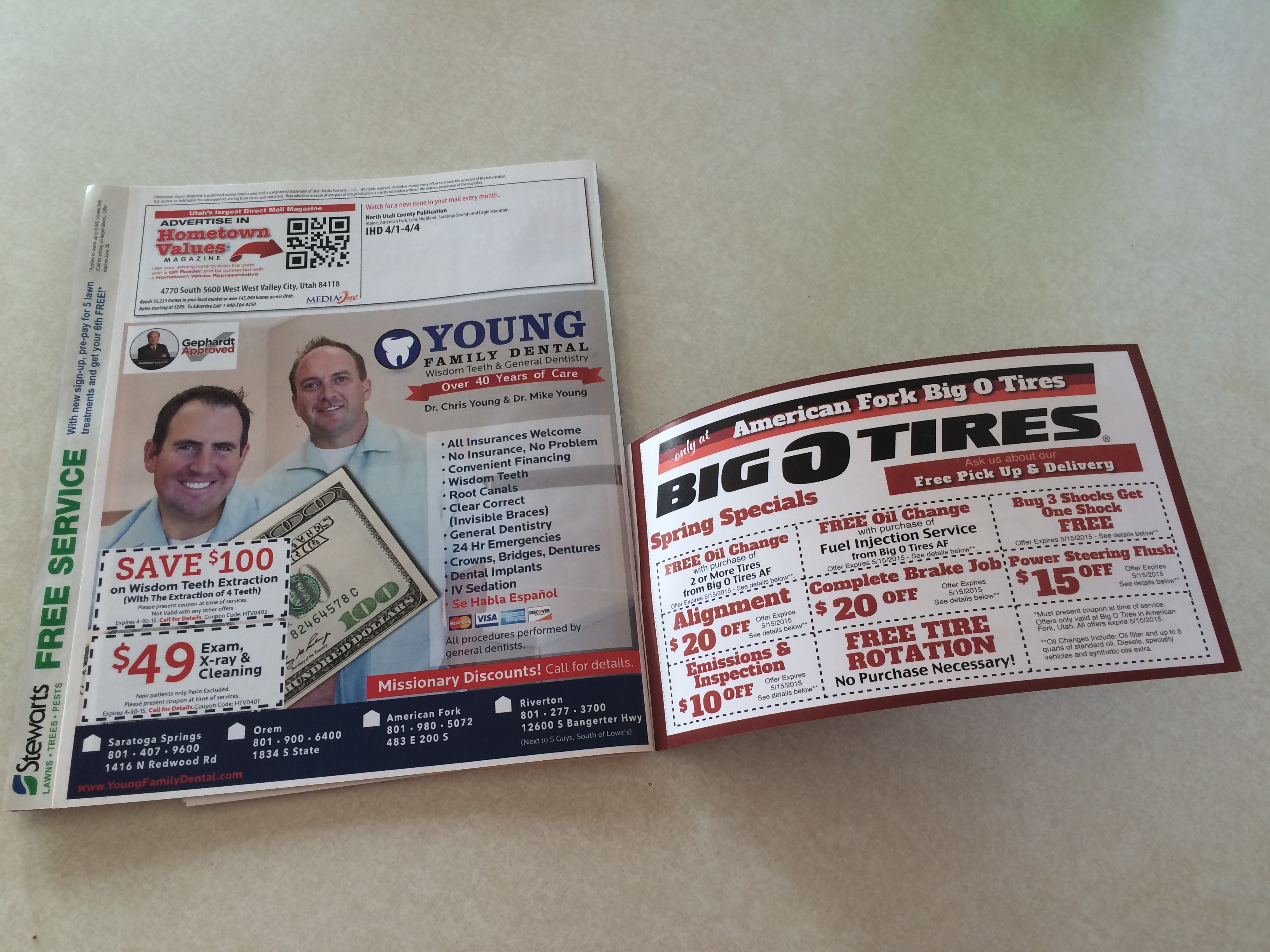 Hometown Values Back Cover Wraps