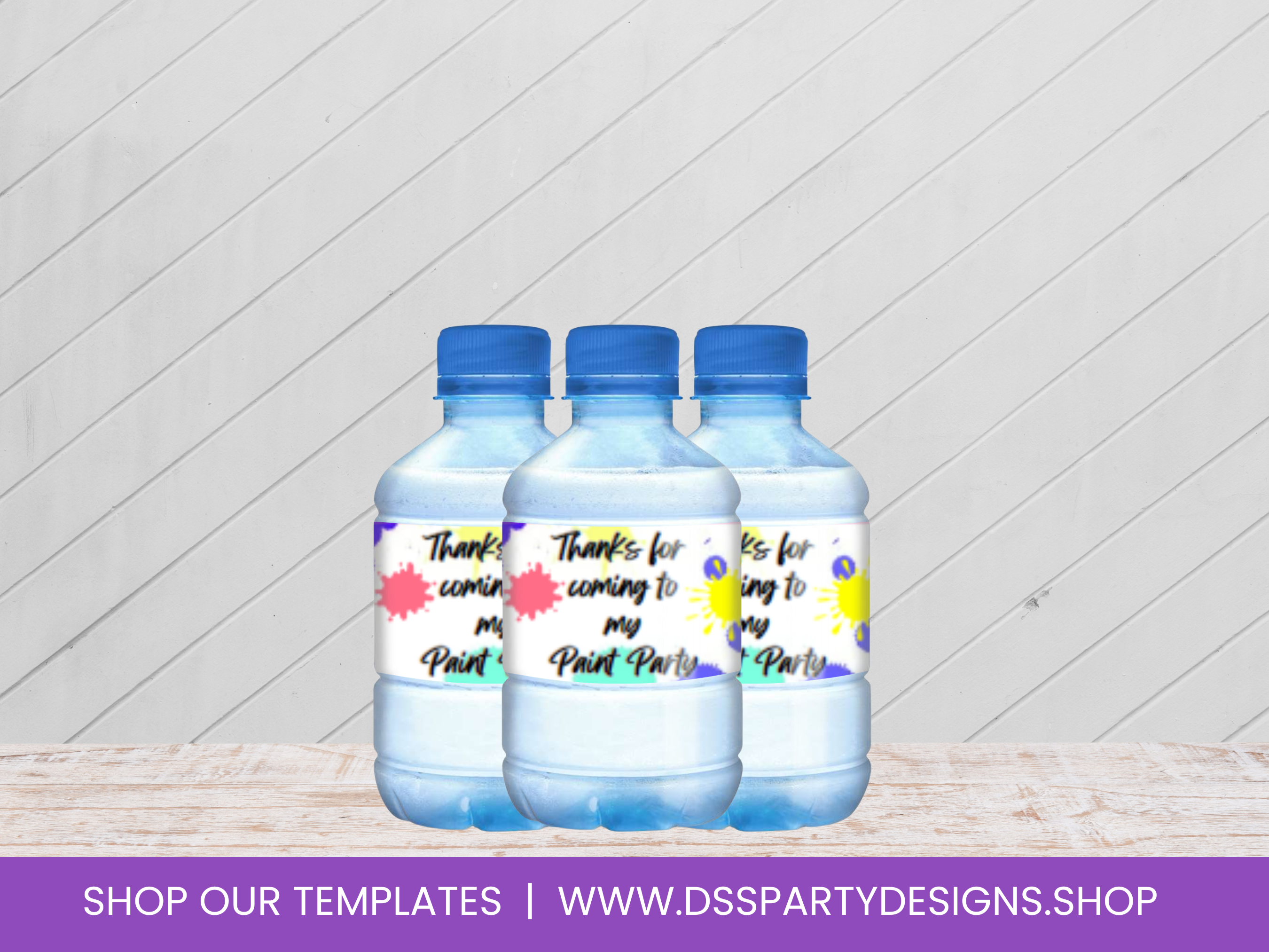 Water Bottle Template & Mockup