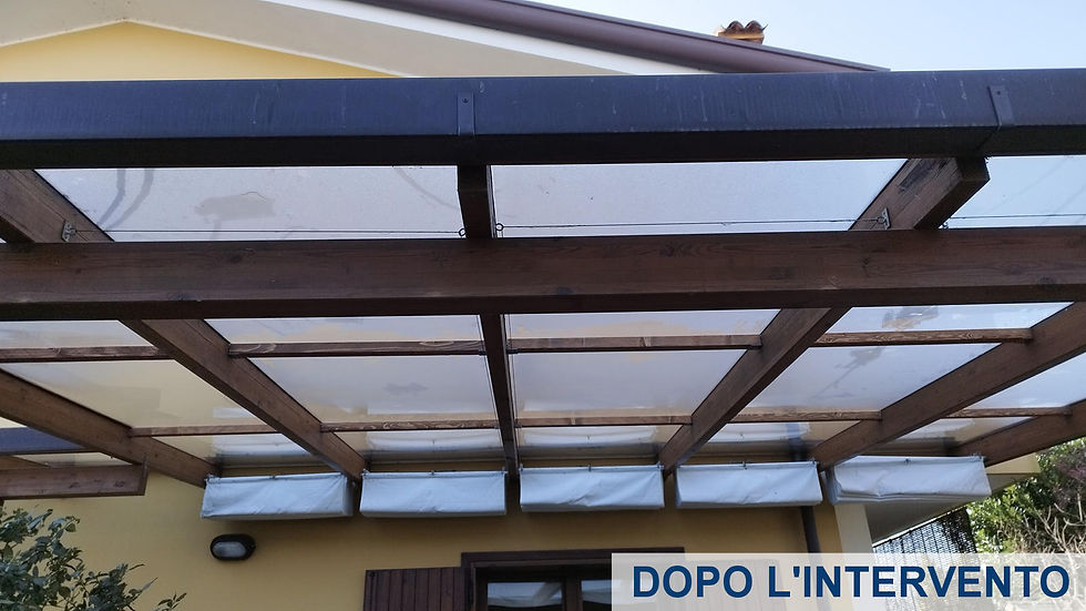 Sostituzione policarbonato pergola