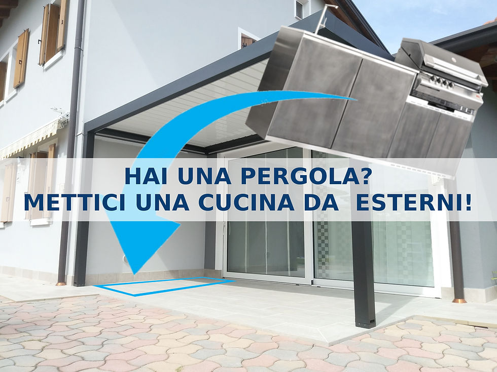 Pergola con cucina outdoor design