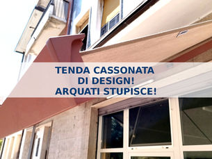 Tenda a braccia cassonata