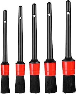 مجموعة فرش تنظيف السيارة – 5 أحجام لإزالة الغبار بدقة