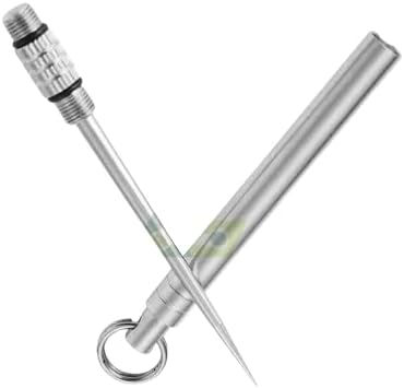 أعواد أسنان وفرشاة مسواك مع سلسلة مفاتيح فضية