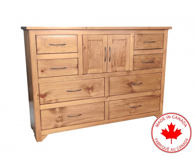 Solid Wood Dresser - Natural Oak
