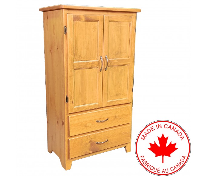 Solid Wood Nightstand - Espresso