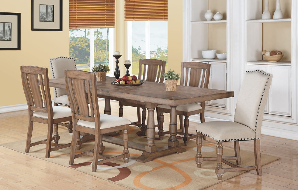 Sonoma 96" Trestle Table w/ 20" Leaf Grey