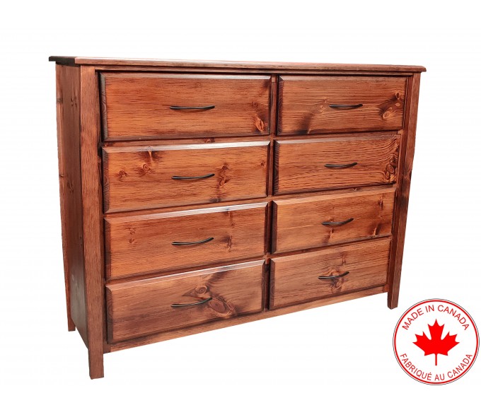 Solid Wood Dresser - Honey Oak
