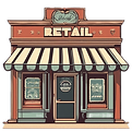 emblem of retail or a store