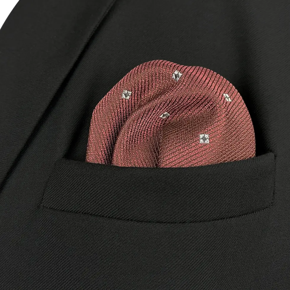 Thumbnail: Colorful Mens Pocket Square Multicolor Dot Paisley Classic Wedding Silk