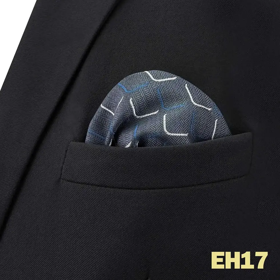 Thumbnail: Colorful Mens Pocket Square Multicolor Dot Paisley Classic Wedding Silk