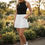 Thumbnail: Olichy Pocket Skirt- White