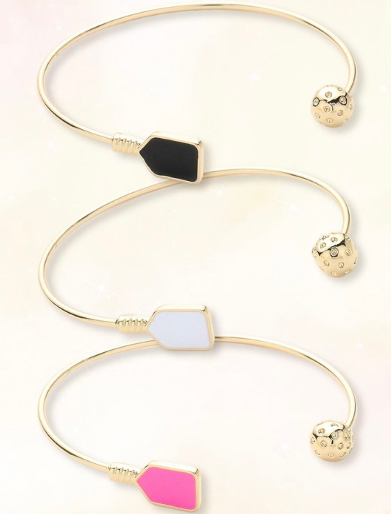 Pickleball cuff bracelet