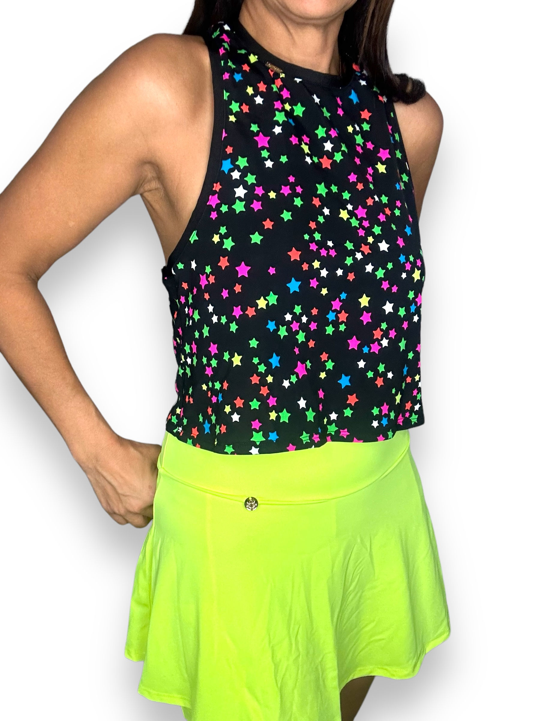 Dulce Racer Back Top- mini stars