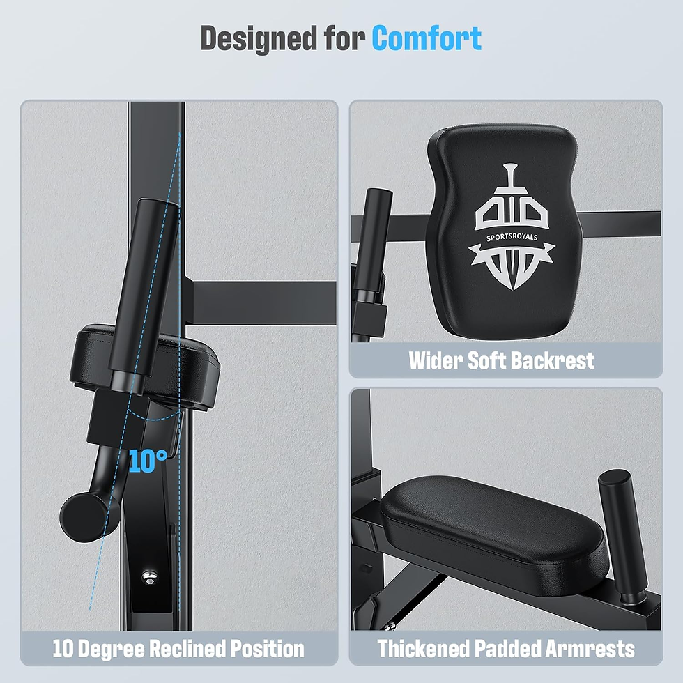 Miniatura: Power Tower Dip Station Pull up Bar for Home Gym