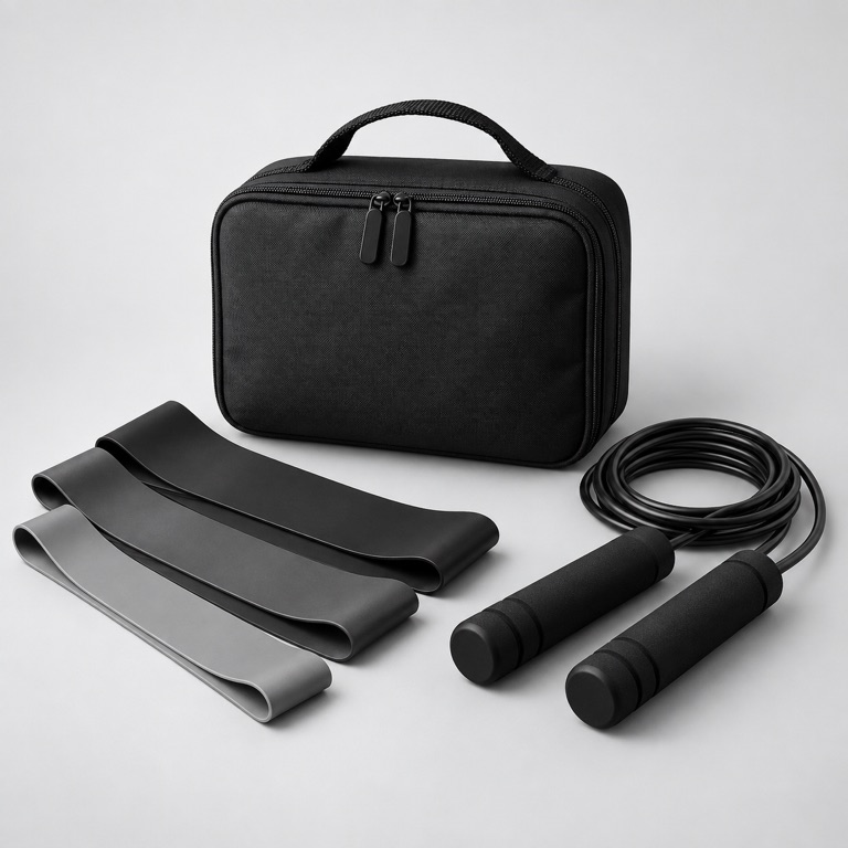Home Workout Kit — SYLO concept visual (illustrative placeholder, not final supplied-product photography)