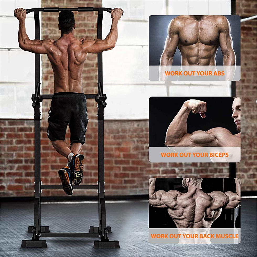 Thumbnail: Power Tower Dip Station Pull up Bar for Home Gym