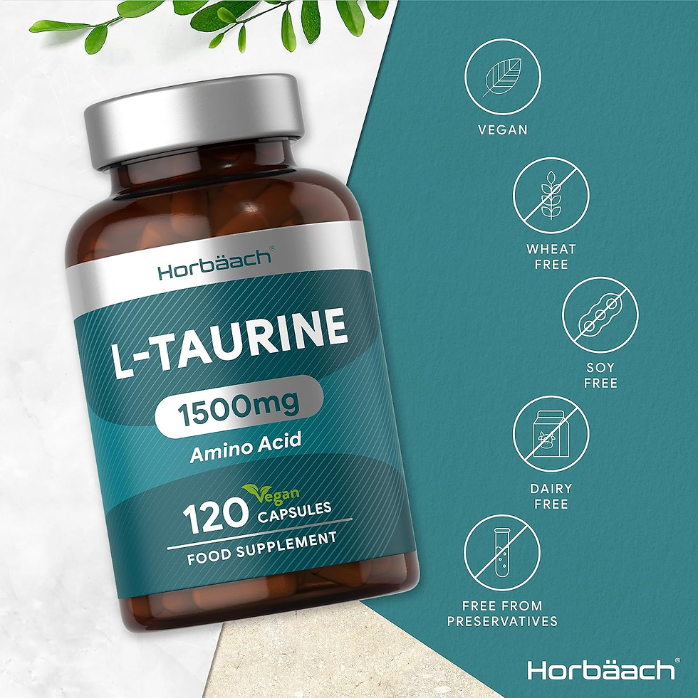 Miniature : L Taurine Supplement | 1500Mg | 120 Vegan Capsules | Amino Acid | by