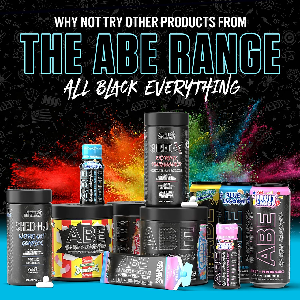 Miniatura: Bundle ABE Pre Workout 375G + 750Ml Steel Protein Shaker | All Black Everything 