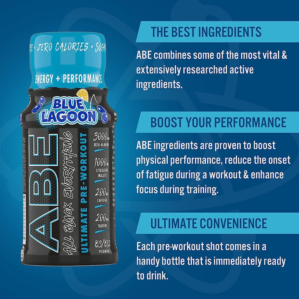Thumbnail: ABE Pre Workout Shot - All Black Everything Pre Workout Energy Shots, Enhancing 