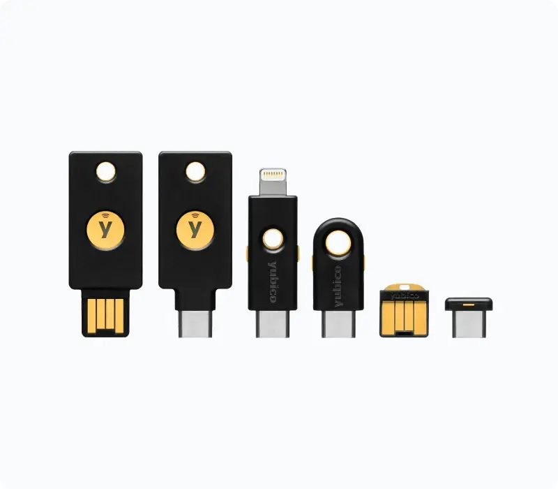 Yubikey Größenunterschiede Vergleich