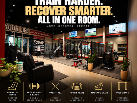 Playground Room fitness and recovery equipment at Waco Bodymend Company in Downtown Waco TX
