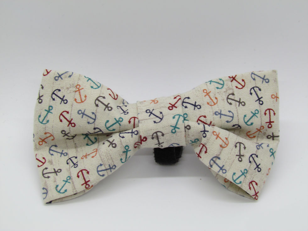 Thumbnail: Anchors Dog Bow Tie (Various Patterns)