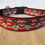 Thumbnail: Red Chevron Snowman Dog Collar