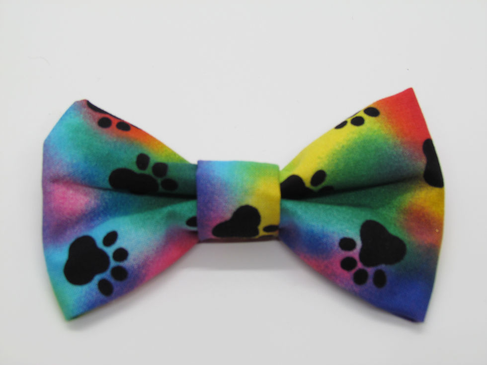 Thumbnail: Paw Print Dog Bow Tie (Various Patterns)