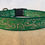 Thumbnail: Green Foil Swirls Christmas Holiday Dog Collar